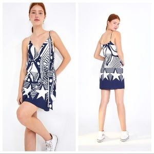 NWT Farm Rio Cowrie Sea Shell Mini Wrap Dress XS